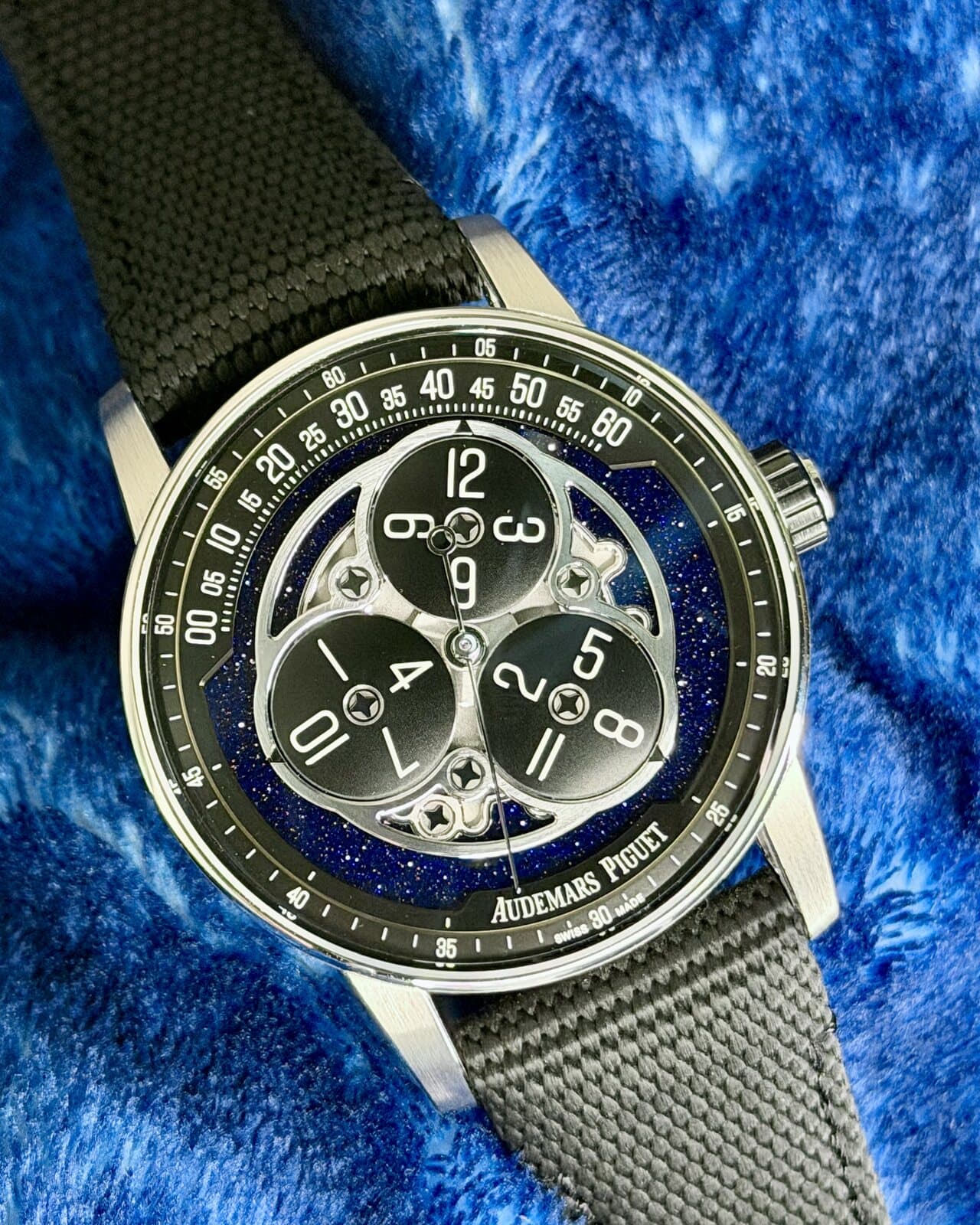 Audemars Piguet Code 11.59 Starwheel 15212NB, blue aventurine dial