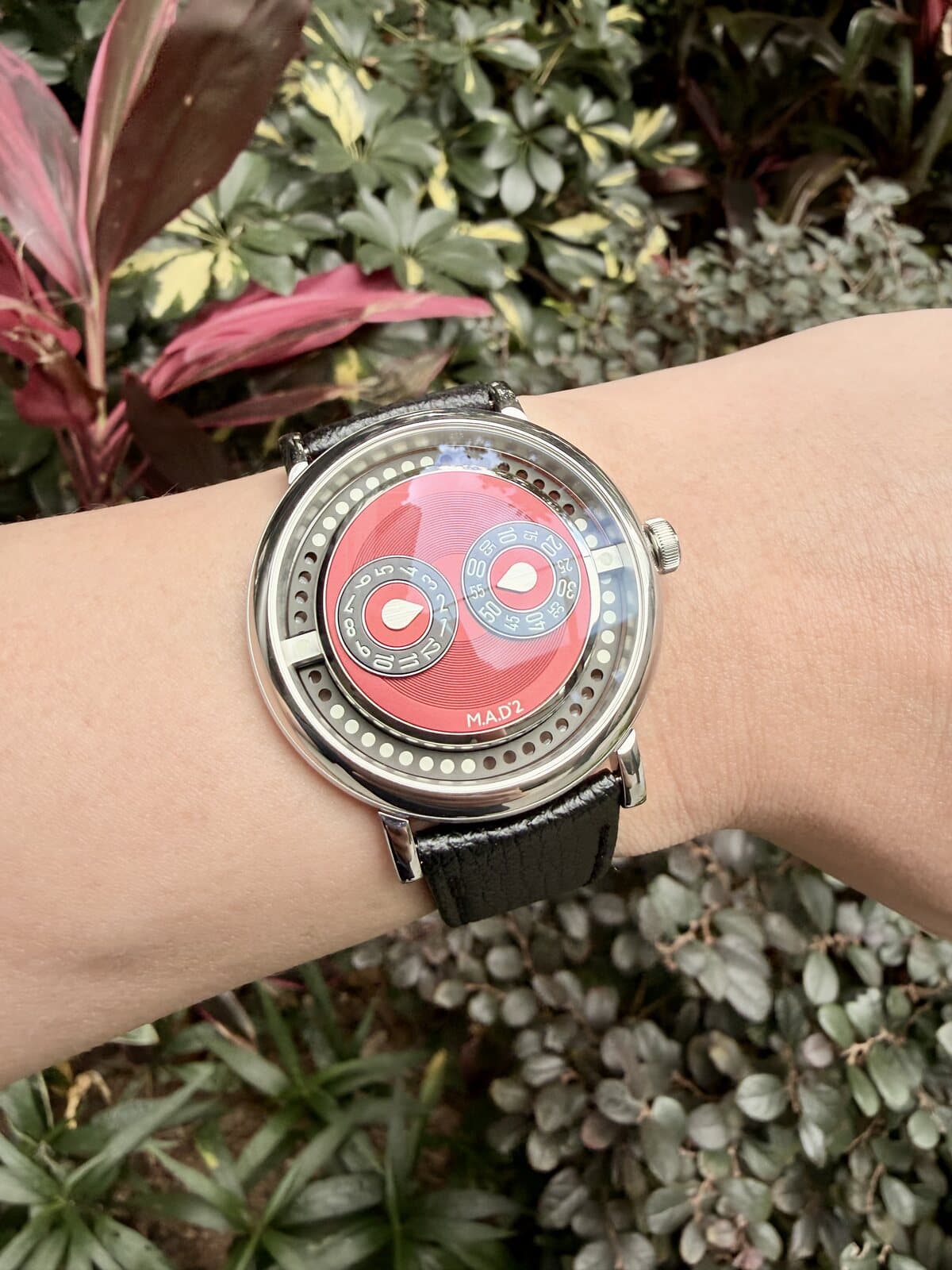 M.A.D.2 REDemption on the wrist, full frame